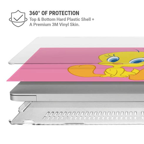 Looney Tunes Tweety Pinky MacBook Air 15in (2023-2025) Case plus Skin